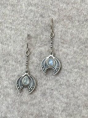 Acid Queen Crescent Moon Earrings